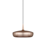 Clava Dine Pendant: Brushed Copper + Black + Plug-in