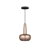 Clava Pendant: Brushed Copper + Black
 + Canopy