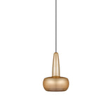 Clava Pendant: Brushed Brass + Black + Plug-in