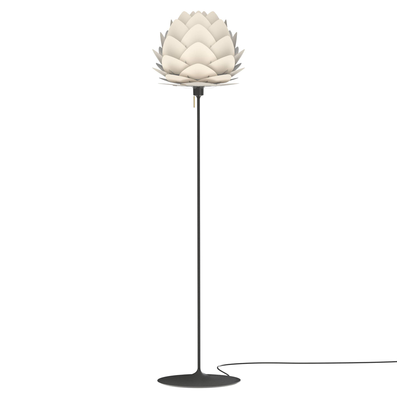 Aluvia Champagne Floor Lamp: Medium - 23.3