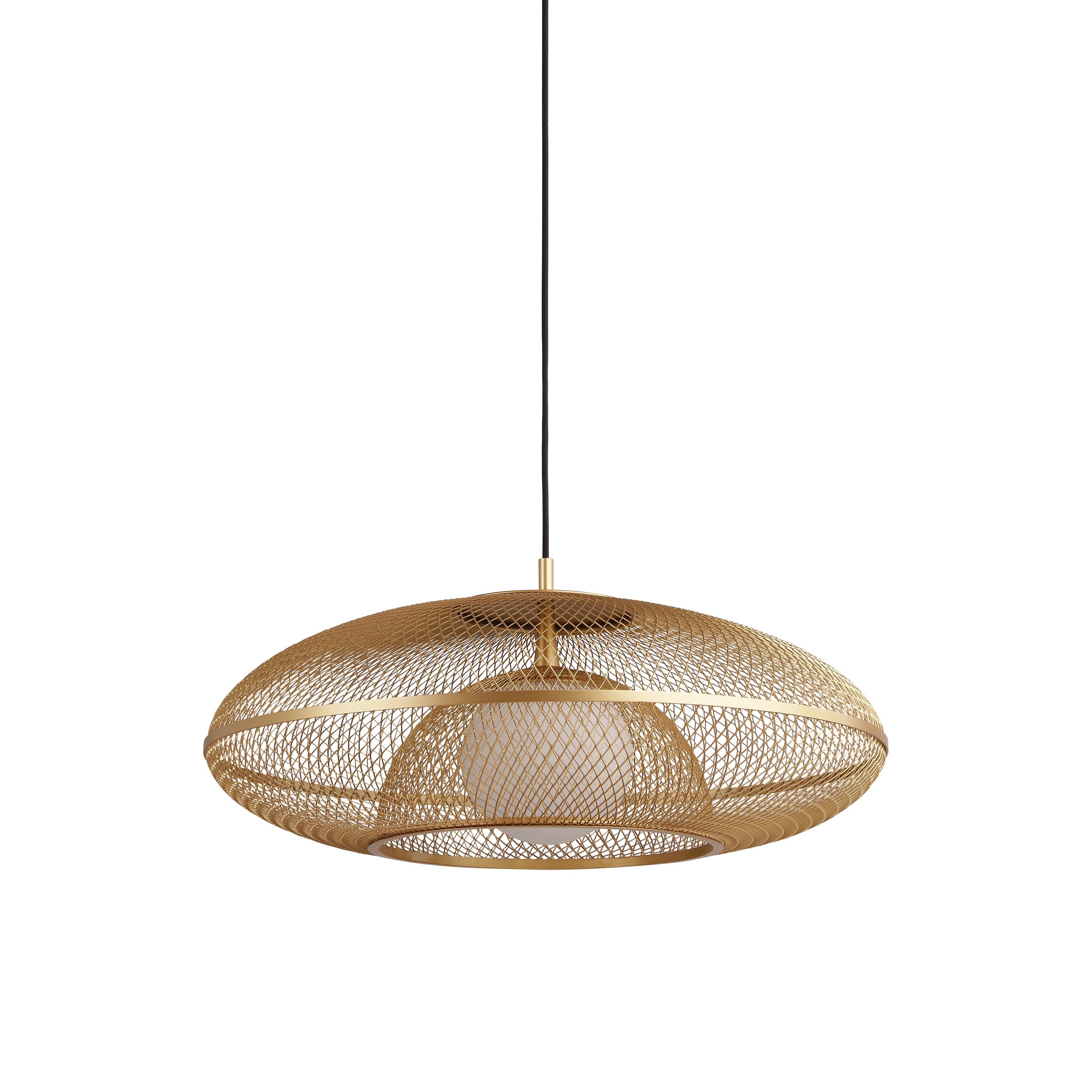 Faraday Pendant Lamp: Large + Brushed Brass