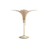 Jazz Champagne Table Lamp: Oak + Brushed Brass