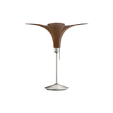 Jazz Champagne Table Lamp: Dark Oak + Brushed Steel