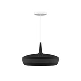 Clava Dine Pendant: Black + White + Canopy