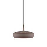 Clava Dine Pendant: Umber + Black + Plug-in