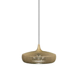 Clava Dine Wood Pendant: Natural Oak + Black (Plug-in)