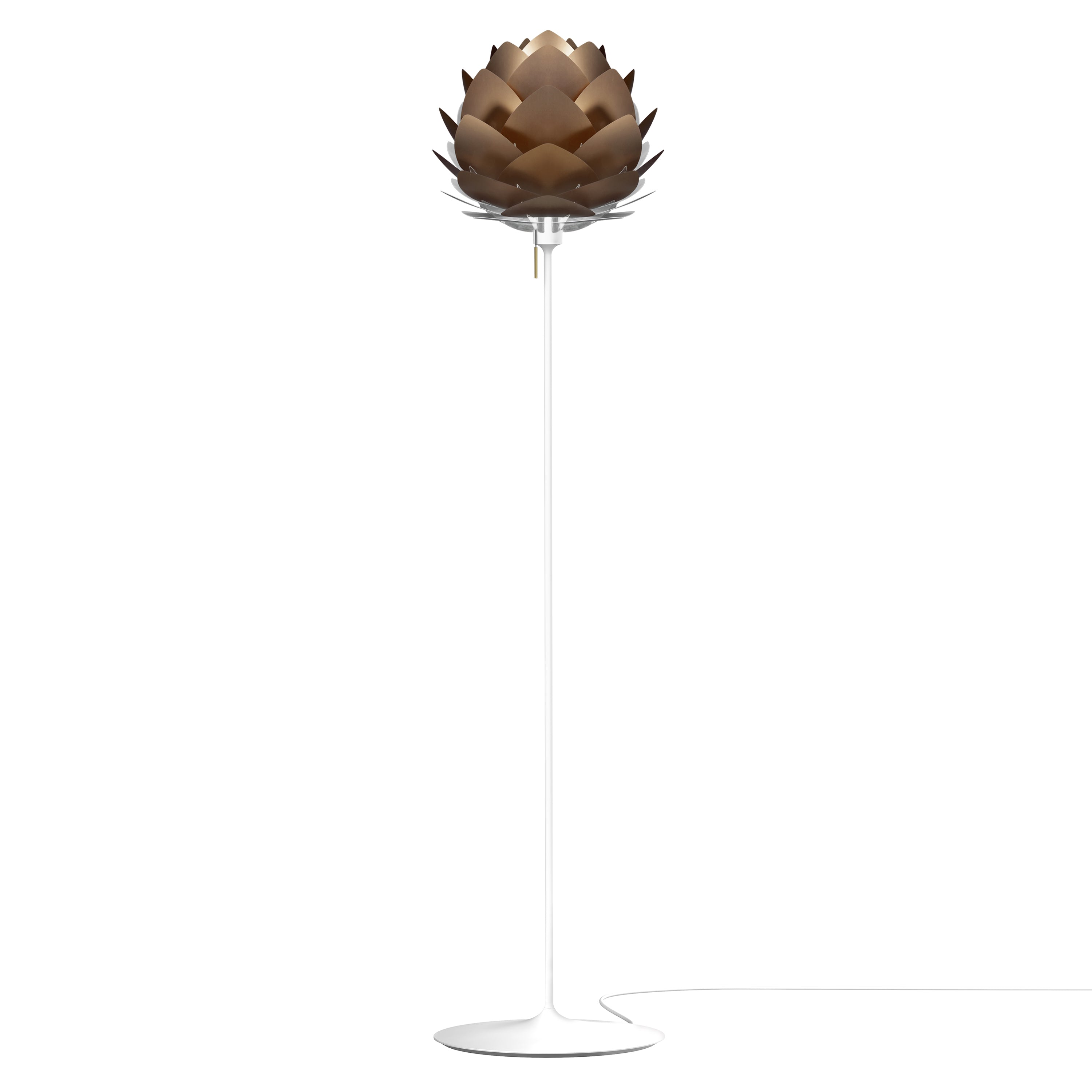 Silvia Champagne Floor Lamp: Medium - 17.7