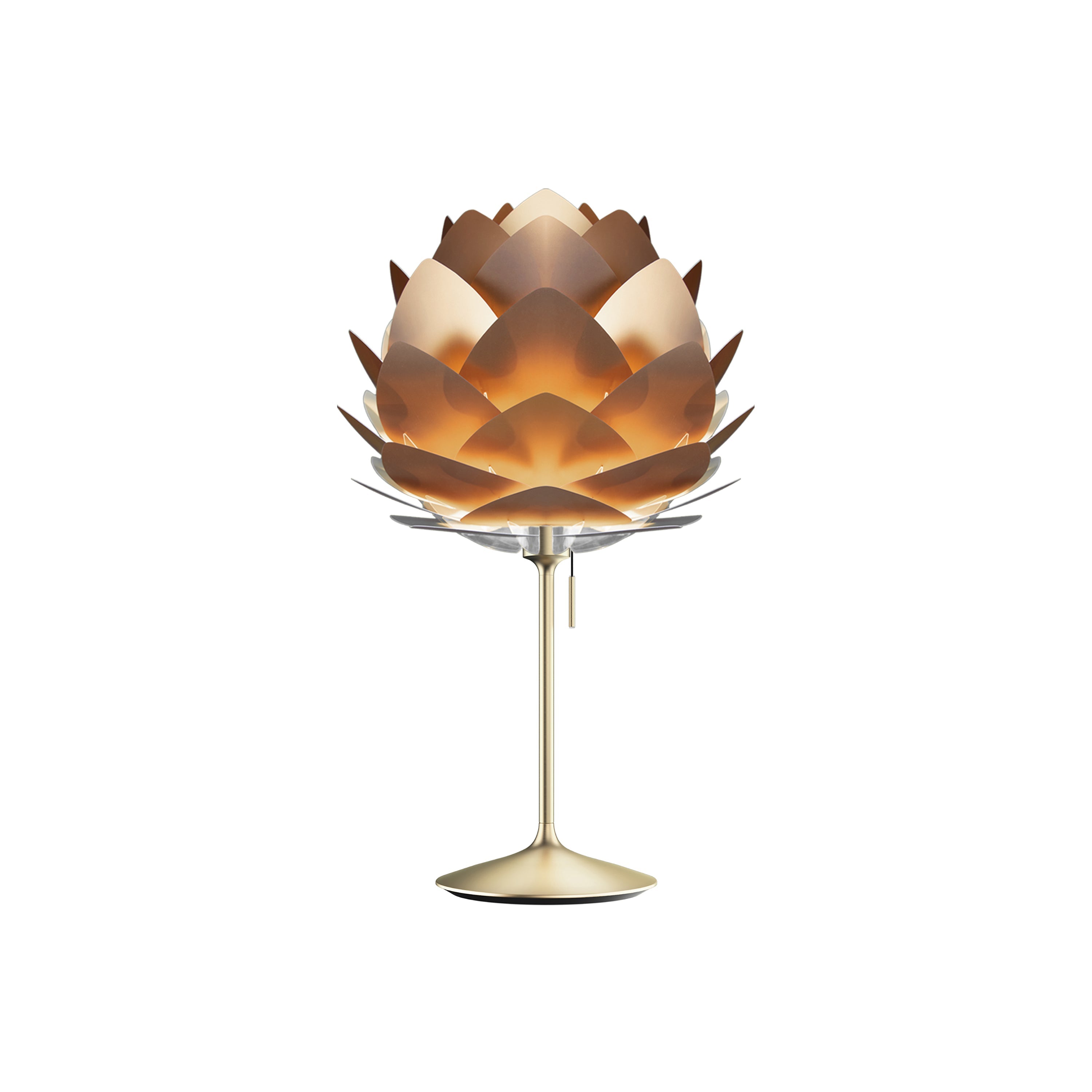 Silvia Champagne Table Lamp: Medium - 17.7