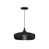 Clava Dine Wood Pendant: Black Oak + Black (Canopy)