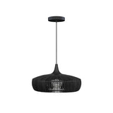 Clava Dine Wood Pendant: Black Oak + Black (Canopy)
