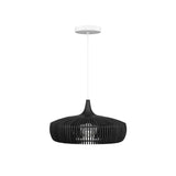 Clava Dine Wood Pendant: Black Oak + White (Canopy)