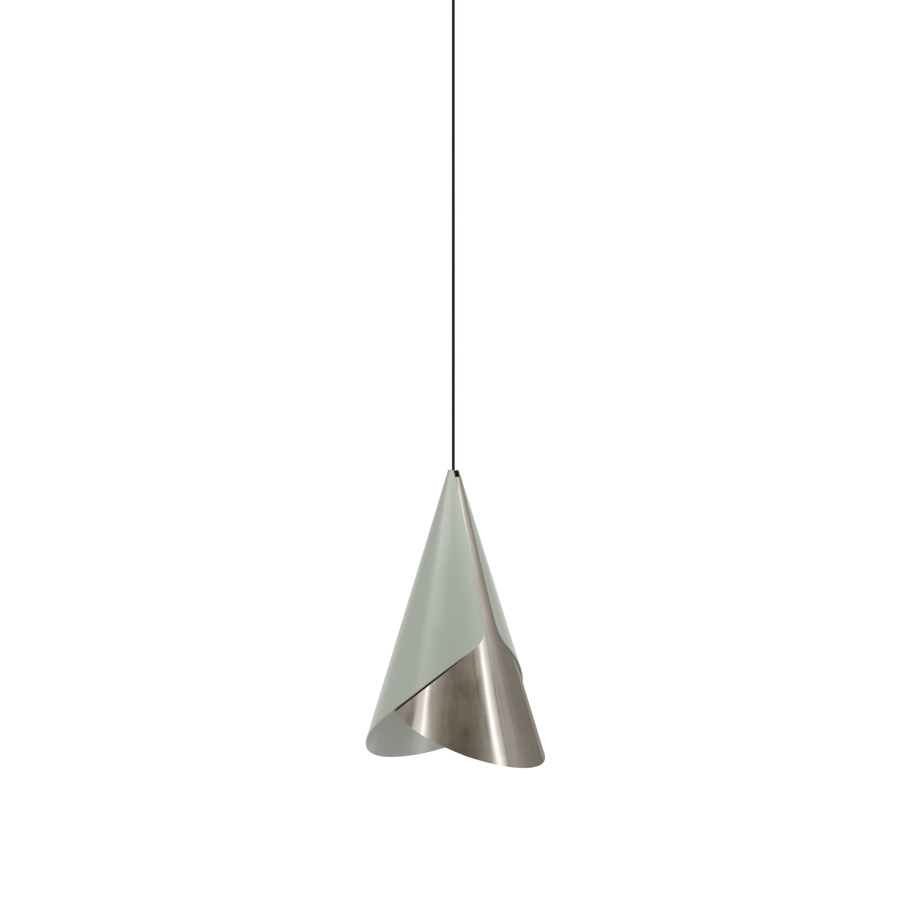 Cornet Pendant: Nuance Mist Olive + Steel + Black + Plug-in