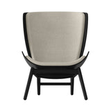 The Reader Wing chair: Black Oak + White Sands
