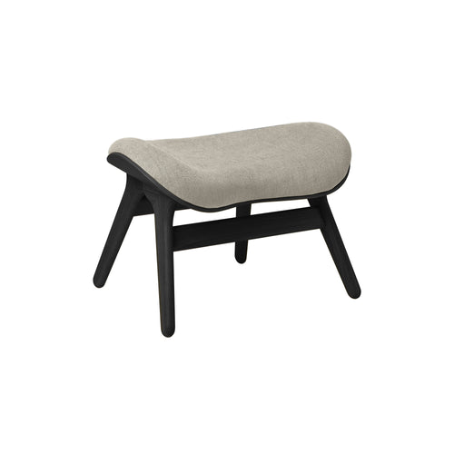 A Conversation Piece Ottoman: Black Oak + White Sands