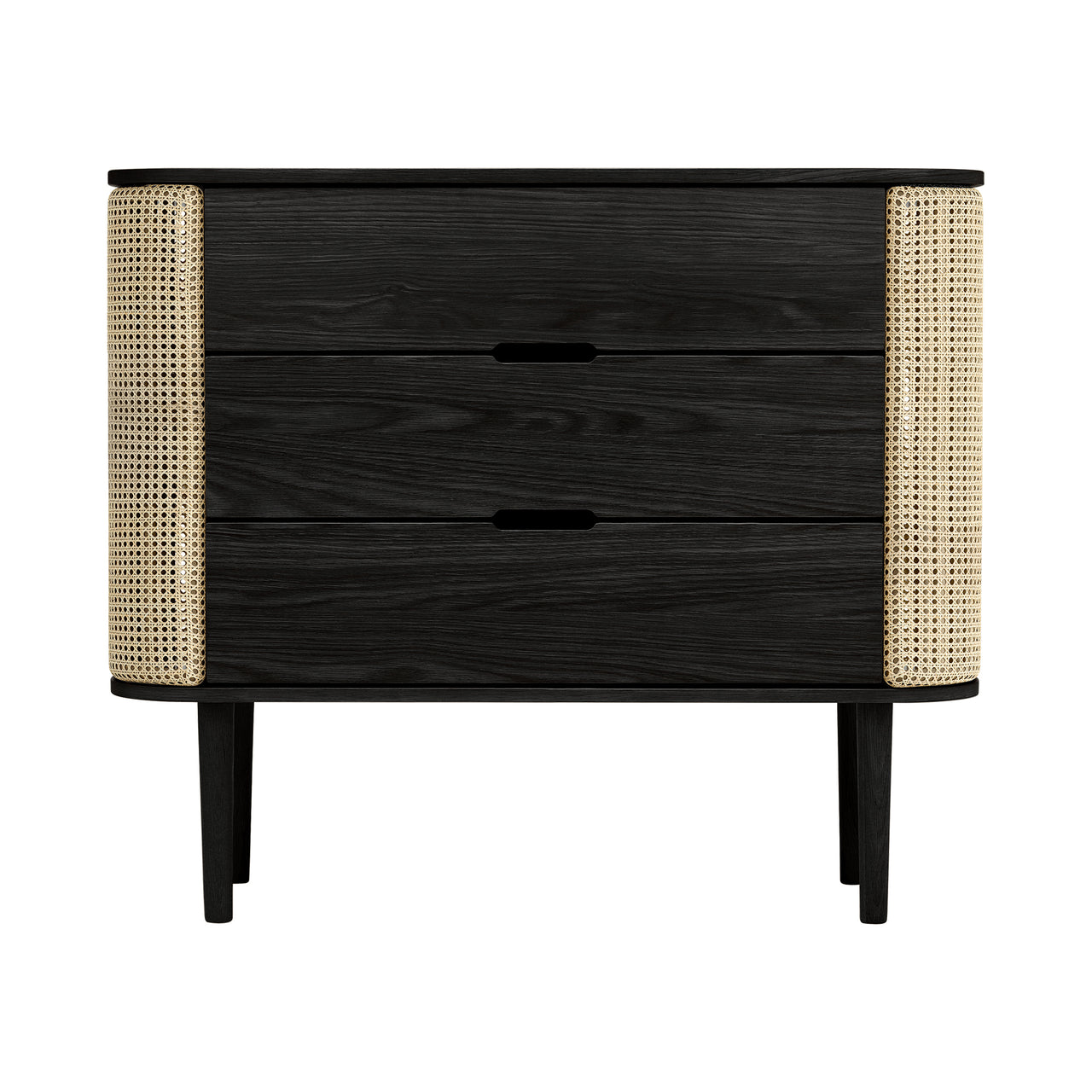 Treasures Dresser: Venetian Cane + Black Oak
