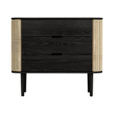 Treasures Dresser: Venetian Cane + Black Oak