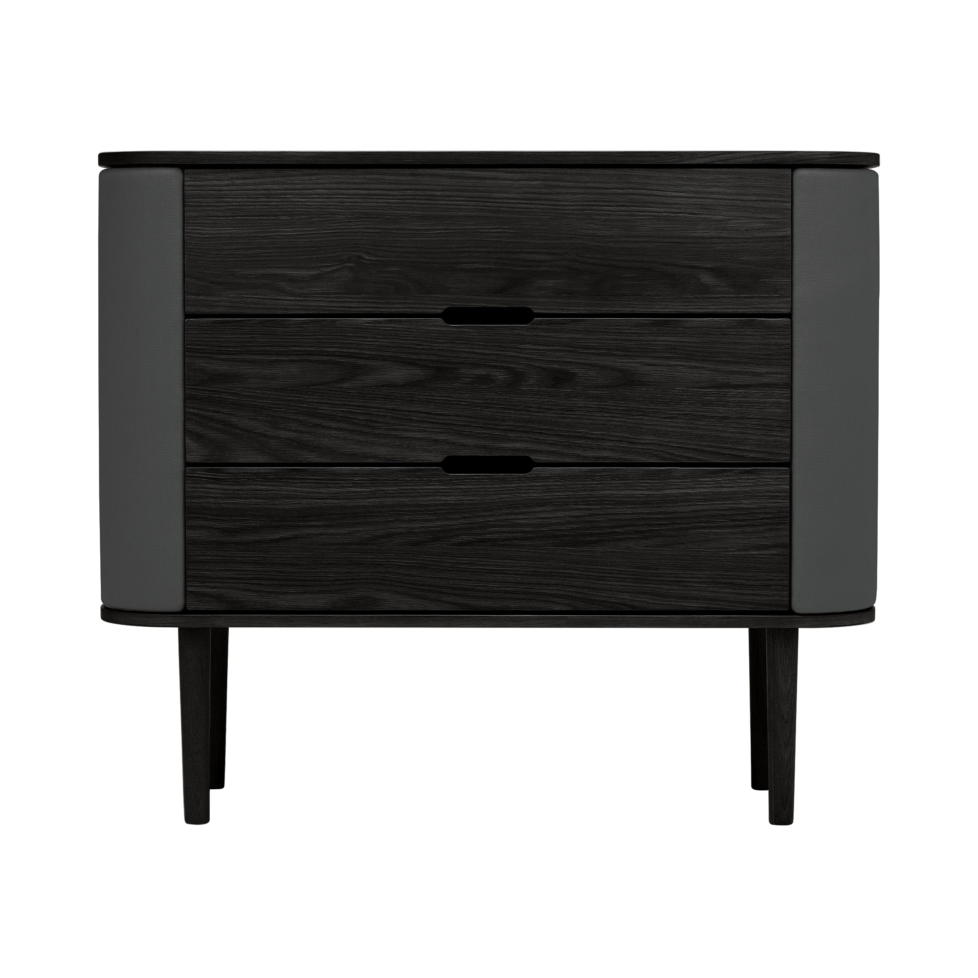 Treasures Dresser: Upholstered + Black Oak + Shadow