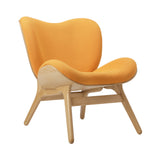 A Conversation Piece Lounge Chair: Oak + Tangerine