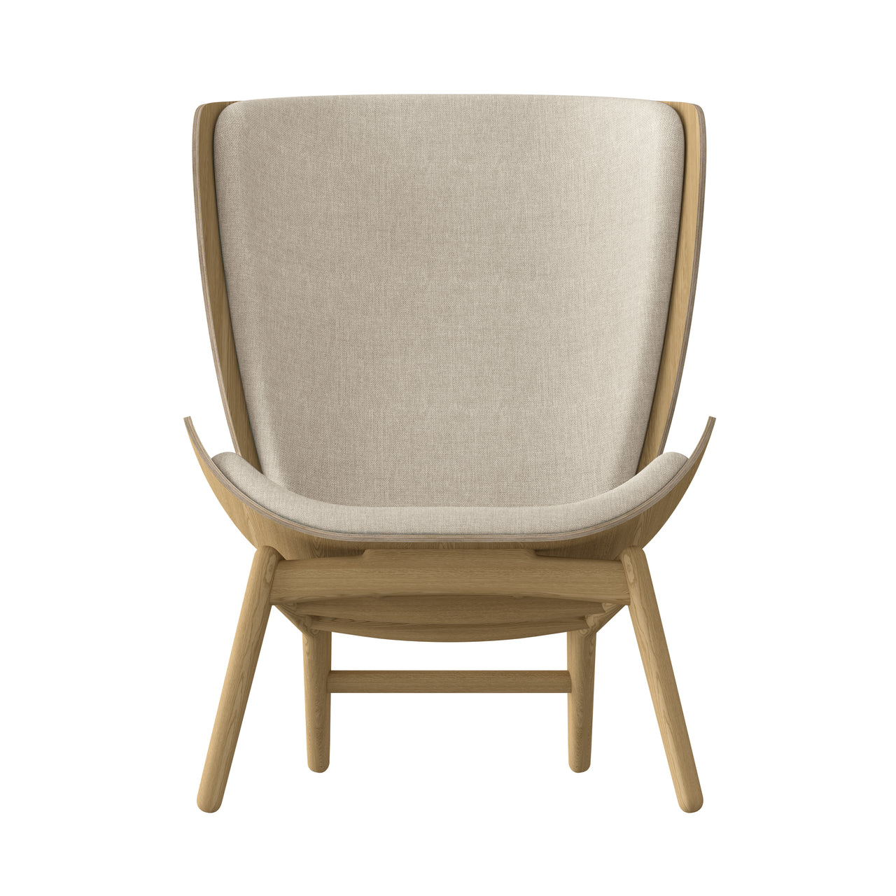 The Reader Wing chair: Oak + White Sands