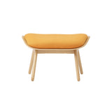 The Reader Ottoman: Oak + Tangerine