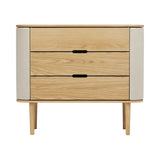 Treasures Dresser: Upholstered + Oak + White Sands