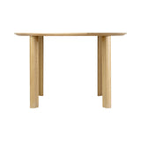Comfort Circle Dining Table: Smooth + Oak