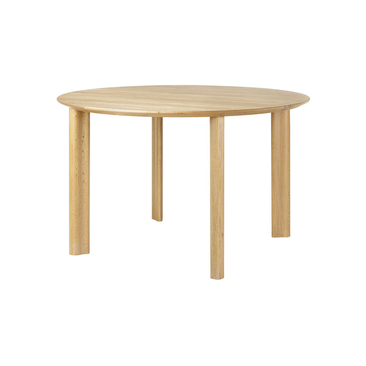 Comfort Circle Dining Table: Smooth + Oak
