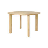 Comfort Circle Dining Table: Ripples + Oak