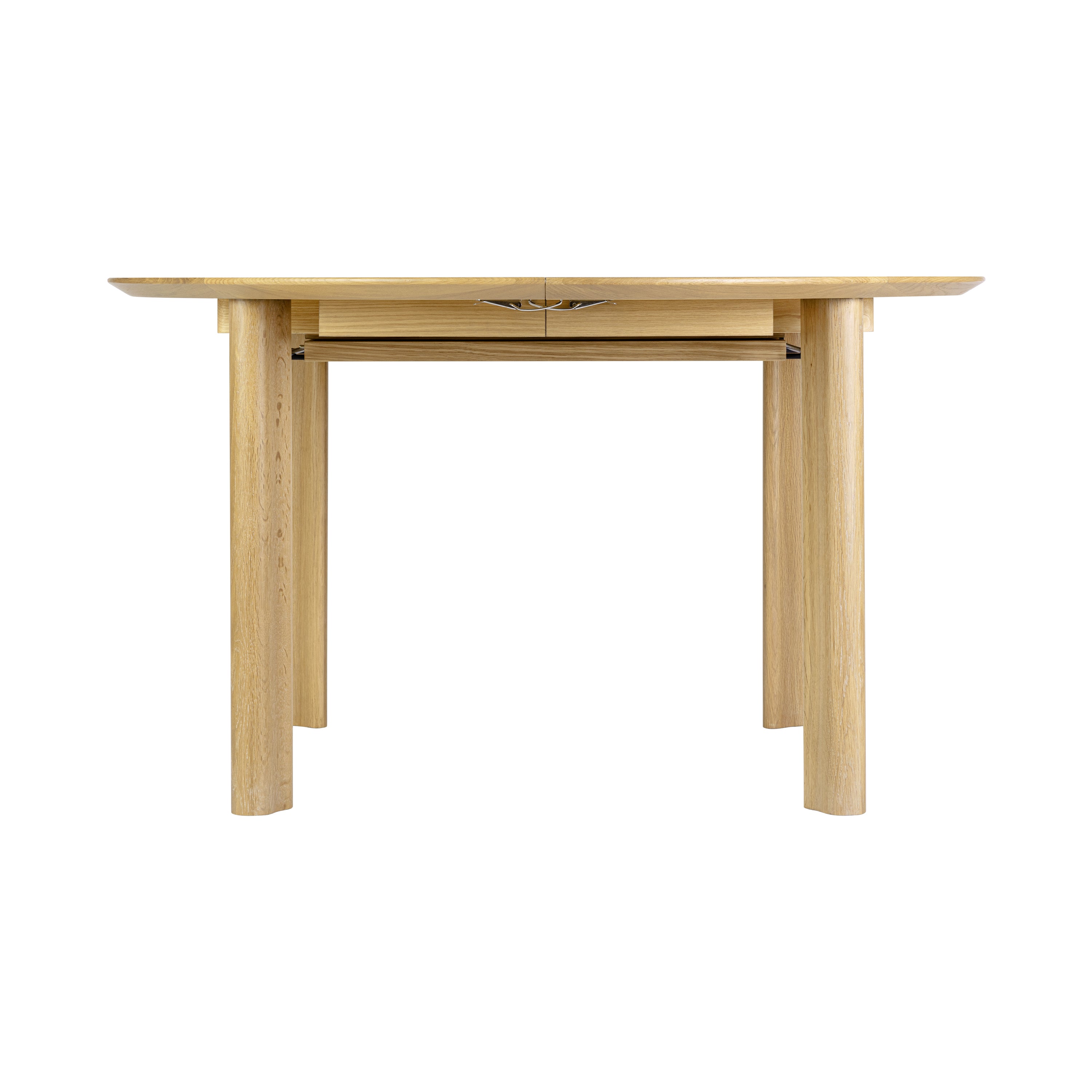 Comfort Circle Dining Table with Extension: Smooth + Oak