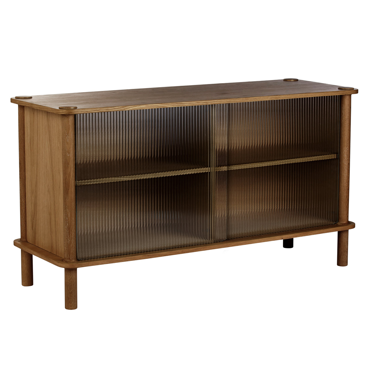 Italic Sideboard: Glass: Dark Oak