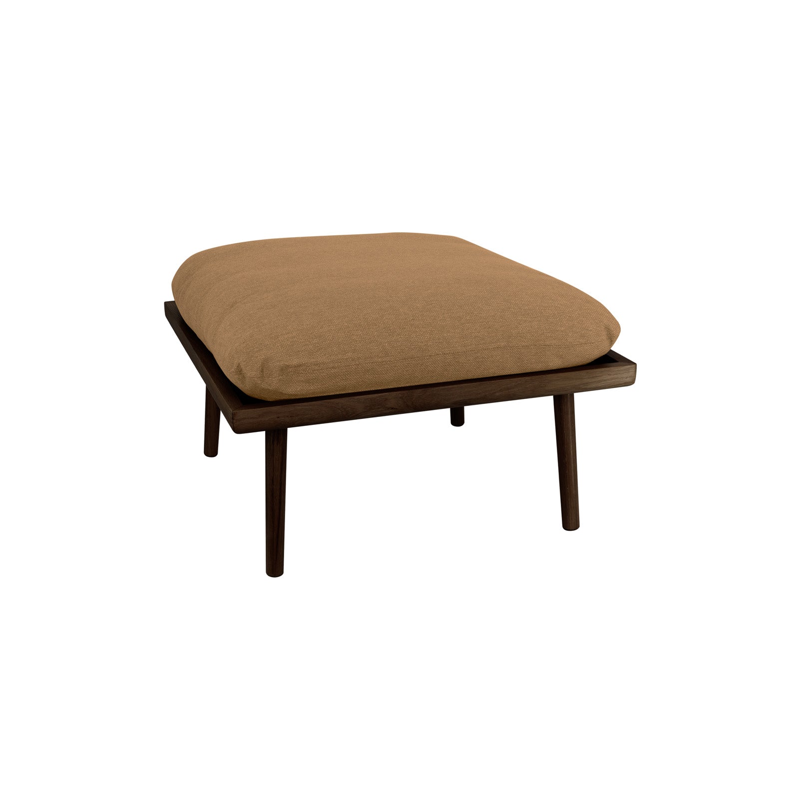 Lounge Around Shuffle Pouffe: Dark Oak + Sugar Brown