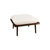 Lounge Around Shuffle Pouffe: Dark Oak +  White Sands