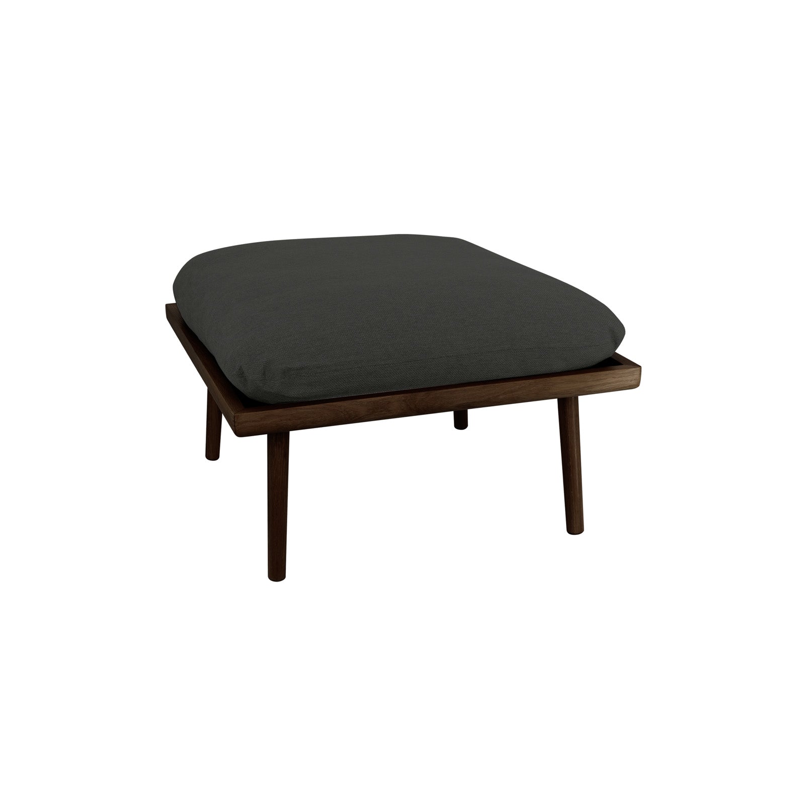 Lounge Around Shuffle Pouffe: Dark Oak +  Shadow