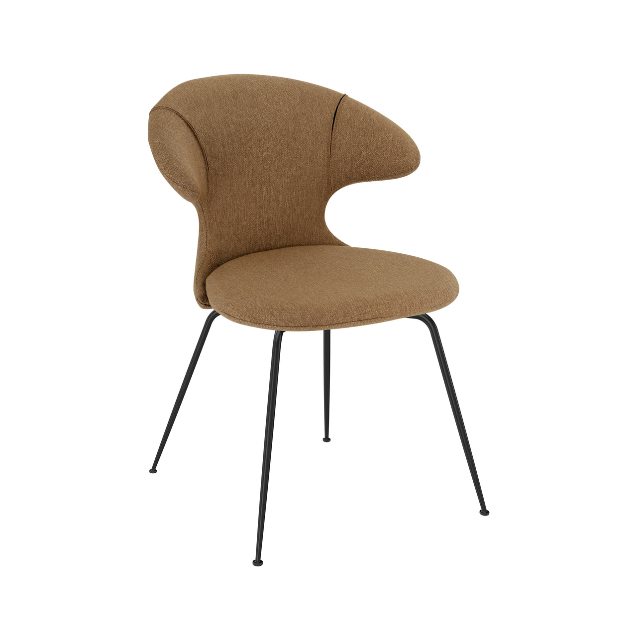 Time Flies Dining Chair: Black + Caramel