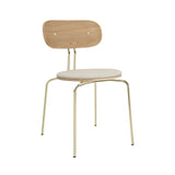Curious Chair: Brass + 
With White Sands Cushion