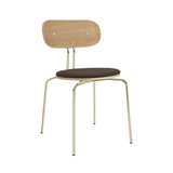 Curious Chair: Brass + With Mocca Cushion