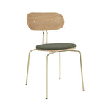 Curious Chair: Brass + With Morning Meadows Cushion