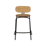Curious Bar + Counter Stool: Counter + Black + With Sugar Brown Cushion