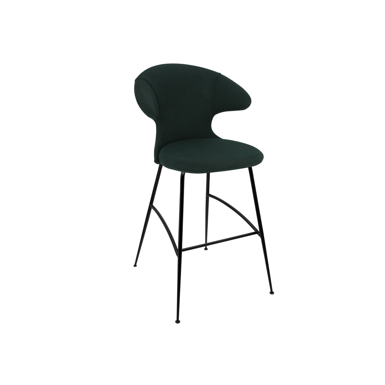 Time Flies Bar Stool: Black + calm seas