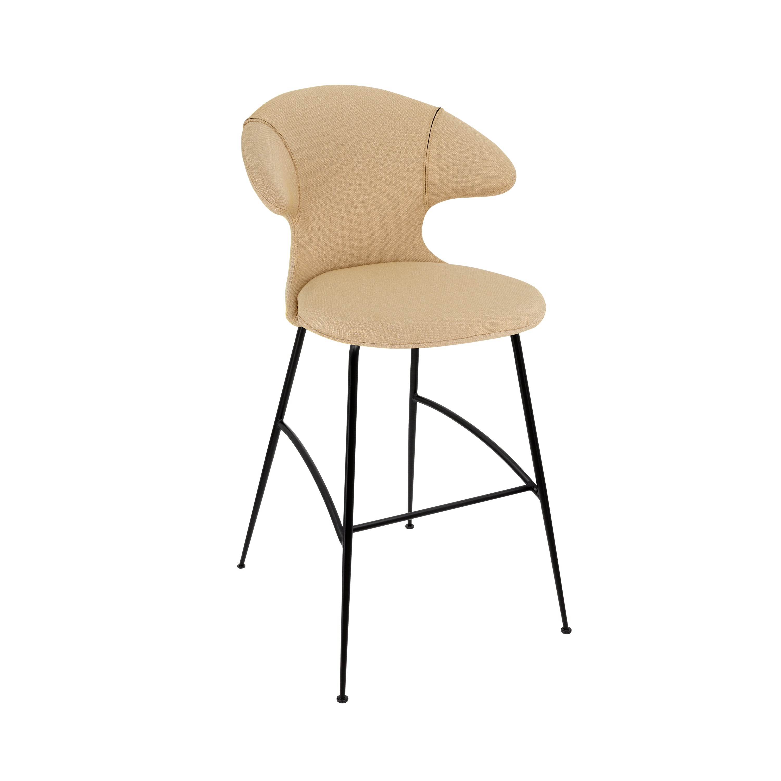 Time Flies Bar Stool: Black + Summer Shine