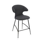 Time Flies Counter Stool: Black + Shadow