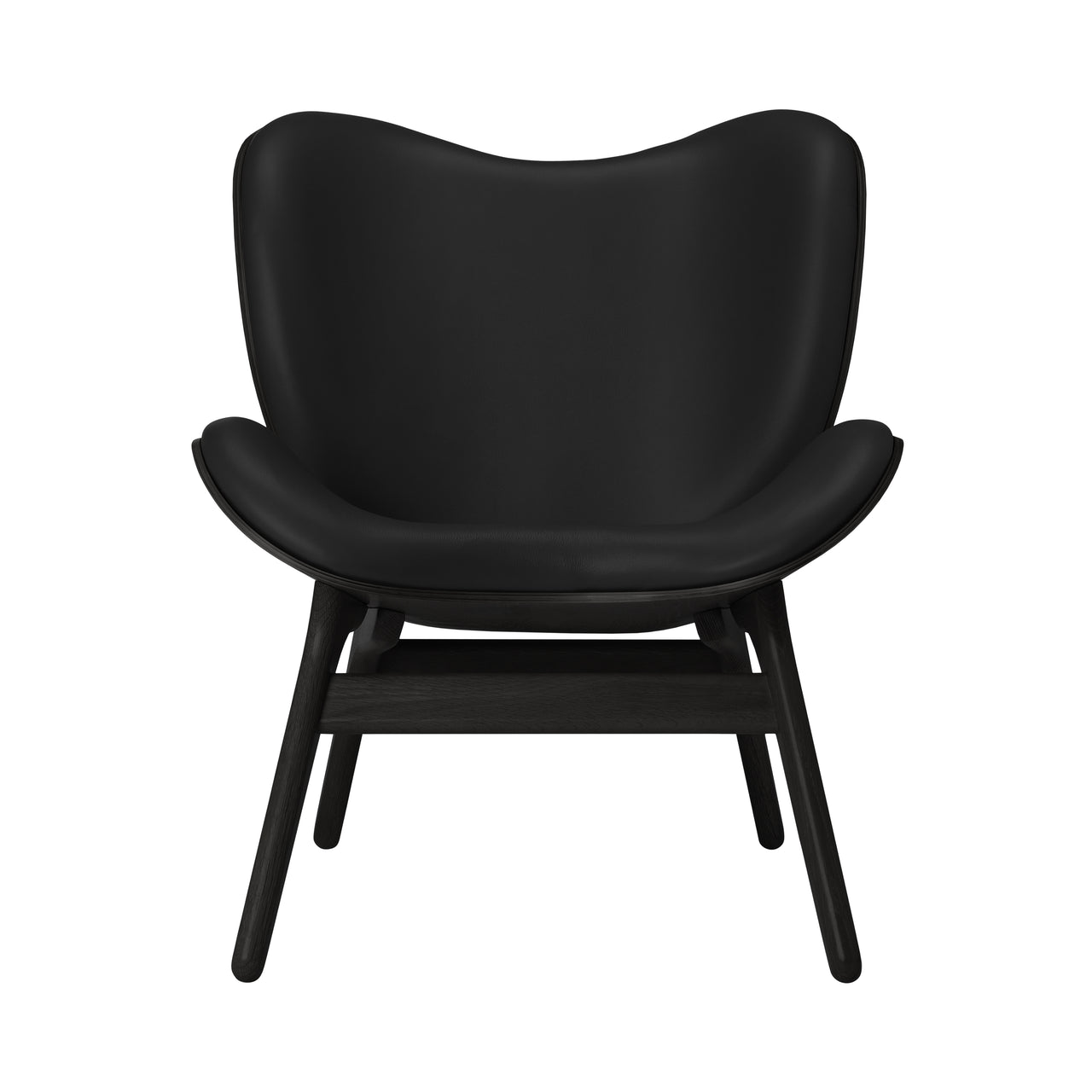 A Conversation Piece Lounge Chair: Black Oak + Black