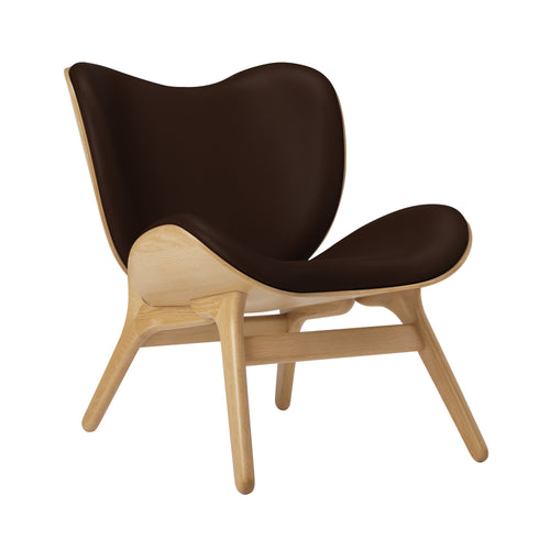A Conversation Piece Lounge Chair: Oak + Brown