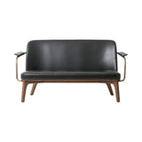 Utility Lounge Chair: 2 Seater + Natural Walnut