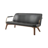 Utility Lounge Chair: 2 Seater + Natural Walnut