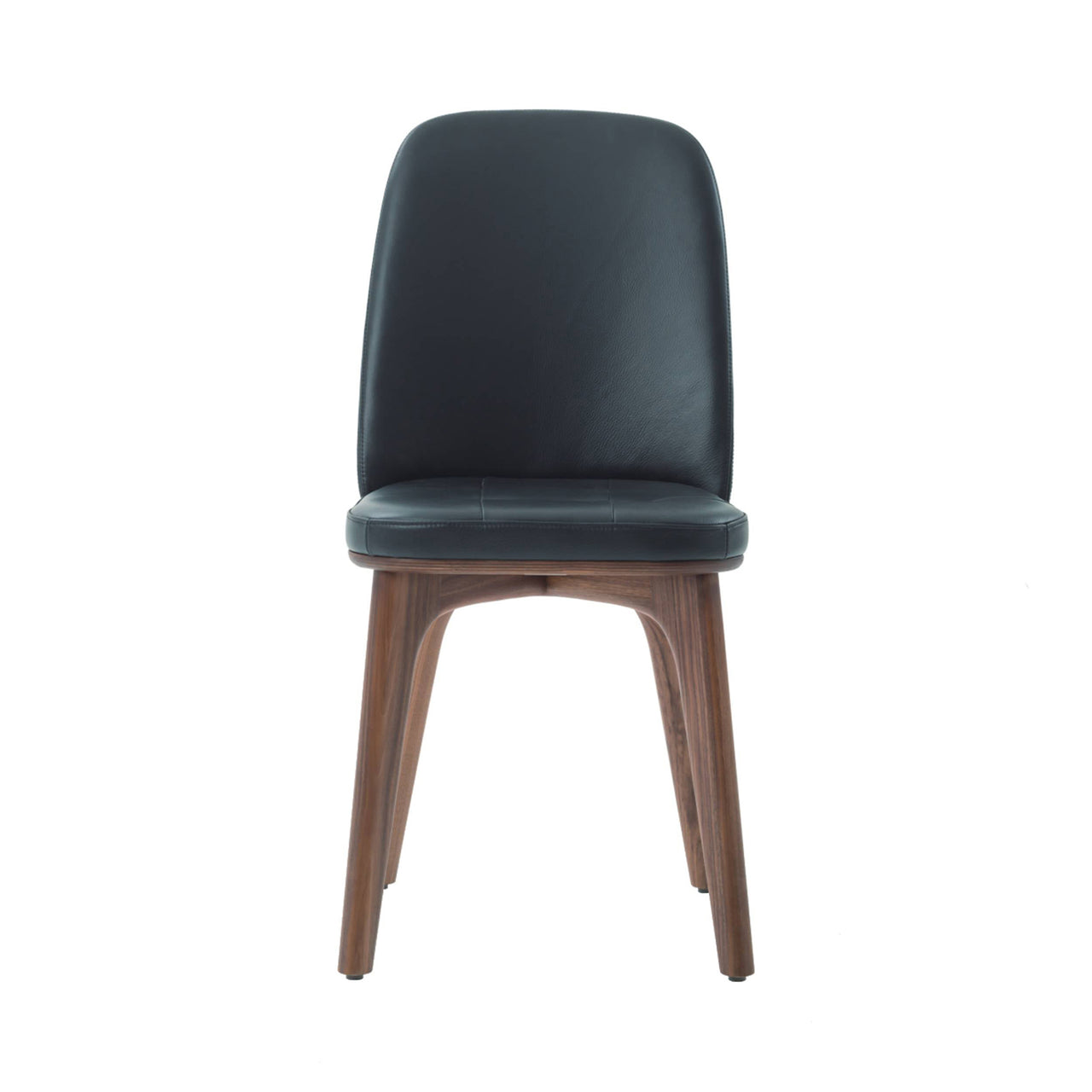 Utility Highback Dining Chair: Natural Walnut