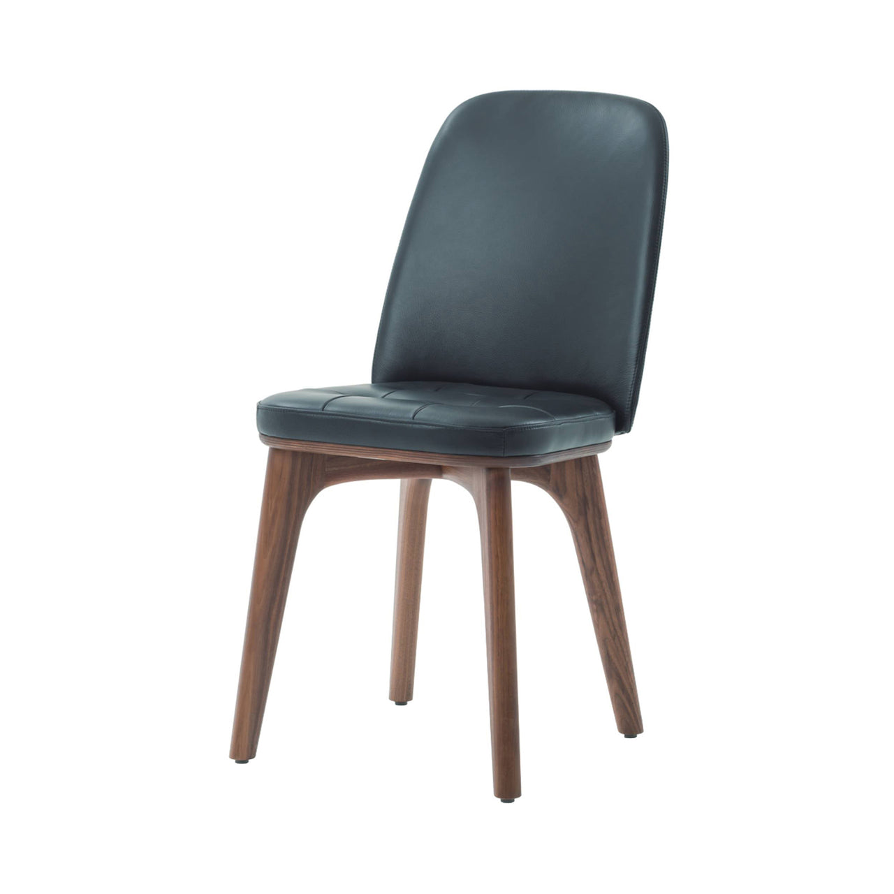 Utility Highback Dining Chair: Natural Walnut