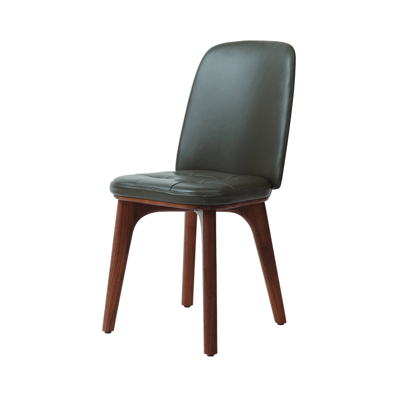 Utility Highback Dining Chair: Natural Walnut
