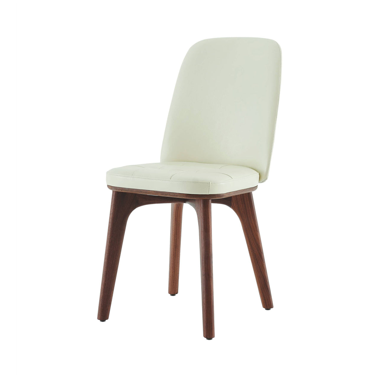 Utility Highback Dining Chair: Natural Walnut