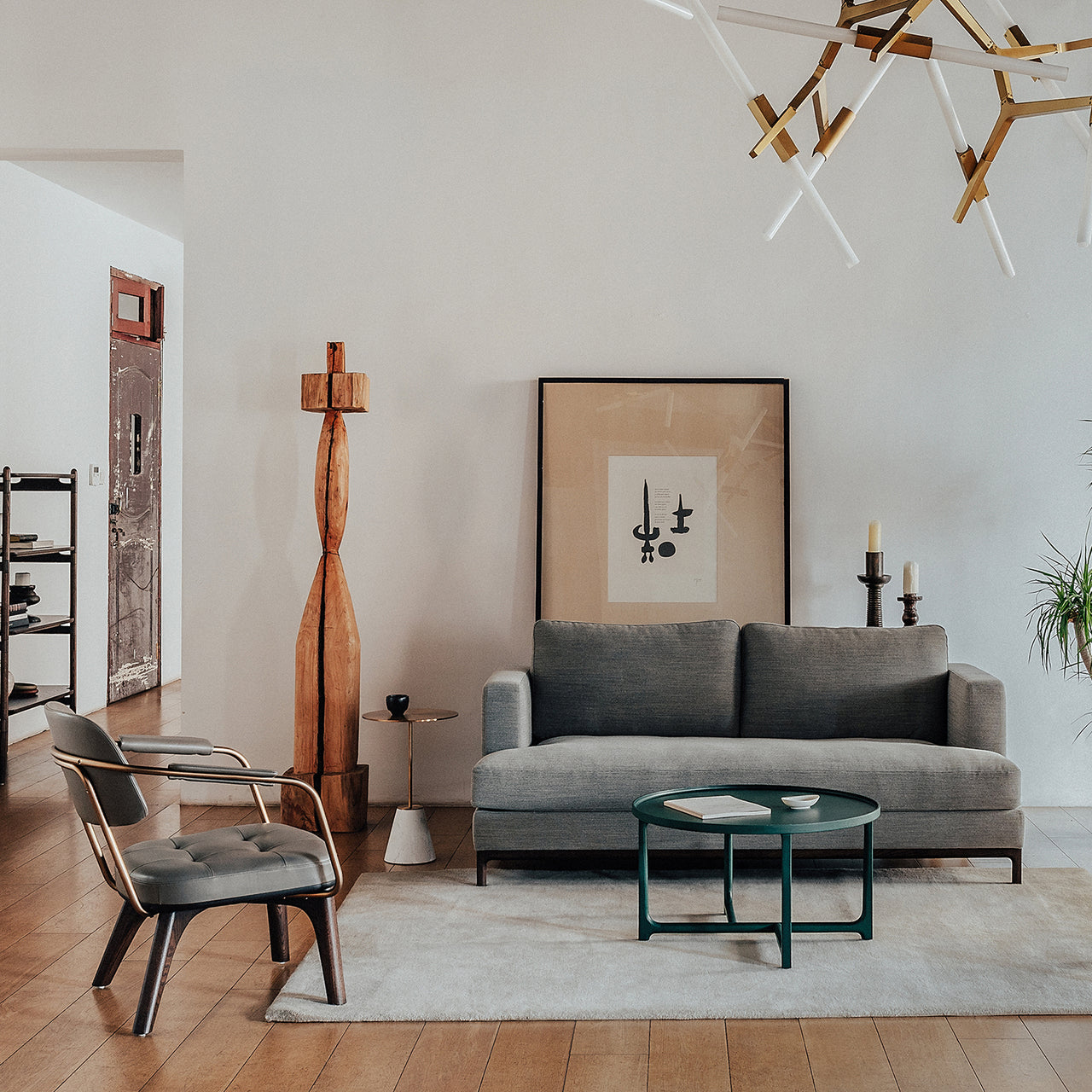 Utility Lounge Chair: Half Back